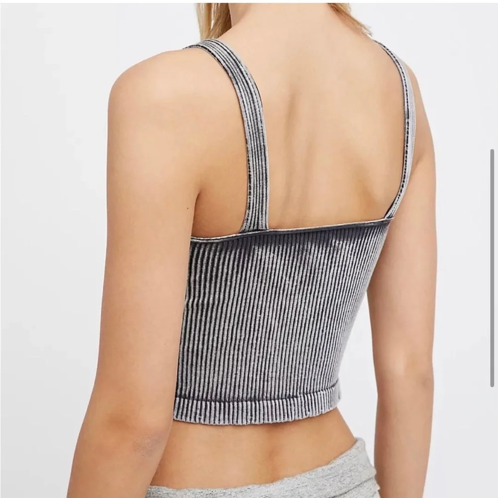 NWOT Intimately Free People Washed Seamless Crop Top X-Small/Small Washe…